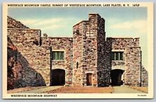 Whiteface Mountain Castle Lake Placid New York NY 1930s Linen Old Postcard A30 picture