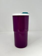 Vtg Purple 30 oz Tupperware Thirstquake Beverage Tumbler 2414 Flip Top Lid 1990s picture