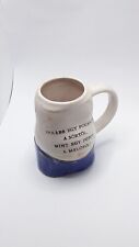 Rare Ceramic Beer Mug Beer Belly German Multicolour Collectibles Rarity Old picture