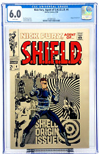 NICK FURY AGENT OF SHIELD #4 CGC 6.0 WHITE PAGE 1968 Steranko GOOD BOOK for CPR picture