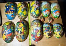 LOT of Damaged / Miss Matched German Paper Mache Easter Eggs Rabbit Vintage picture