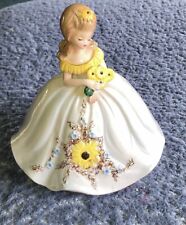 Vintage Joseph Originals Figurine Flower Belle Series Black Eyed Susan Porcelain picture