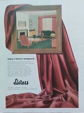 Original vintage advertisement from Listers Velvet Bradford 1956 House & Gardens picture