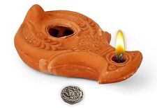 Herodian - St. Paul - Biblical Replica Ancient Oil LAMP and Flask of Olive Oil picture