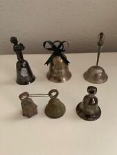 Lot of 6 Vintage Hand Held Bell's picture