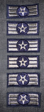 6 - Experimental 1952 US Air Force USAF Senior Airman Patches Rank Star Stripes picture