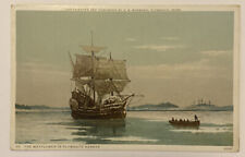 The Mayflower in Plymouth Harbor, MA, Divided Back, Vintage Postcard picture