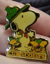 RARE SNOOPY CUB SCOUTS PIN 1958 1965 SCHULZ UNITED FEATURE SYNDICATE LAPEL PIN picture