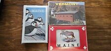 90's Playing Cards Poker Bridge Maine Vermont Sealed  Poker Bridge Moose Puffins picture