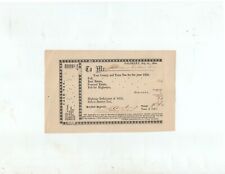 Salisbury, New Hampshire 1854 tax receipt Thomas Eaton, signed by Cyrus Dearborn picture