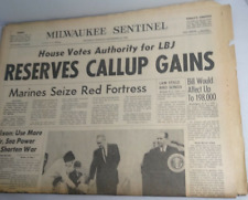 VINTAGE MILWAUKEE SENTINEL NEWSPAPER-9-22-1966 Vietnam np1 picture