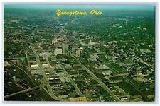 Youngstown Ohio OH Postcard Aerial View Buildings c1960 Vintage Antique Unposted picture