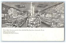 c1910's Drew's Book Stationery And Art Store Jacksonville Florida FL Postcard picture