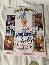 Bench Warmer 1992 Commemorative Sheet Signed Brooke Morales San Francisco picture