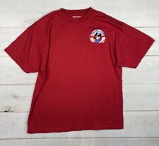 Disney Designs Tee Shirt Size L Red S.S. Minnie Pocket Short Sleeve Stretch  picture