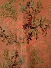 Antique Frances - Curtain-Gobelin dark scarlet red faded-textile 19th - picture