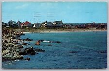 Short Sands York Beach Maine Oceanfront Beach Shoreline Coast Cancel PM Postcard picture