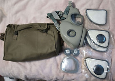 Military Czech Full Face Gas Mask NBC US M17 Style Grey Surplus W/XTRA FILTERS picture