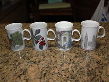4 Different Dunoon Porcelain Mugs picture