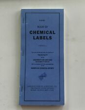 Vintage Welch Scientific Co. Book Of Chemical Labels For Apothecary And Lab Jars picture