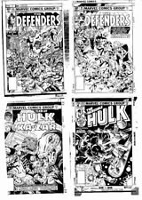 NEW LOT 1 - 1980s Marvel Comics B&W velox advertising cover proofs - group of 4 picture
