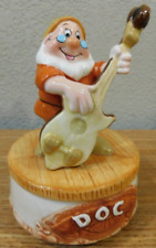 Vintage Schmid Heigh Ho Sri Lanka Walt Disney Doc Music Box Ceramic Figure picture