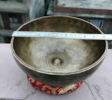 10'' Best Of Himalayan lingam Singing Bowl Chakra healing - Antique Bowls-Sound  picture