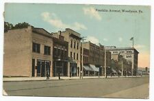 Franklin Avenue, Woodlawn, Pennsylvania Antique Postcard Liquor Store With Flag picture