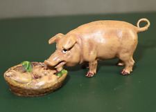 Fritz Bermann Austrian Vienna Bronze Mama Pig with Her Piglets Sculpture Figure picture