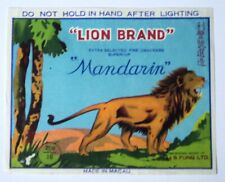 Vintage LION Brand FIRECRACKER Brick Pack Label ORIGINAL EX Condition RARE picture