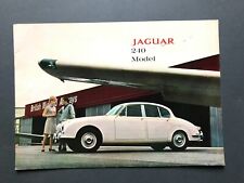 1968 Jaguar 240 Model Car Sales Brochure Retro Car Memorabilia picture