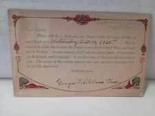 Postcard Greetings Church Roll Call Homecoming Judson  101877 picture