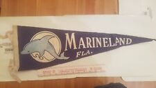 Vintage Marineland Florida Souvenir Felt Pennant Banner 26