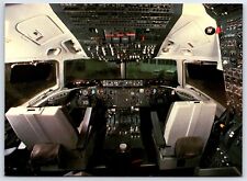 Airplane Postcard JAL Japan Airlines Cockpit Flight Deck Controls DC-10 FC5 picture