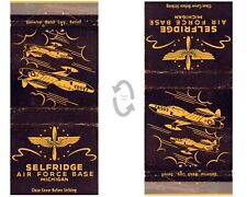 Vtg Matchbook Cover 30 stk Selfridge Air Force Base MI 1950s jets The Aristocrat picture