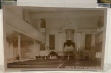c1915 RPPC Alexandria Virginia VA interior View Christ Church postcard AZO picture