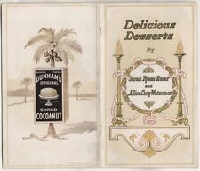 DUNHAM’S Shred Cocoanut DELICIOUS DESSERTS 1905 Coconut Recipes 16 page booklet picture