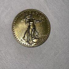 Vintage Liberty $20.00 Large Replica Coin USA= MCM VII=Gold Tone Collection picture