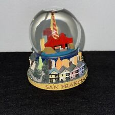 OBO Vintage 1999 San Francisco Novelty Christmas Snow Globe 4” Tall x 3” Wide picture