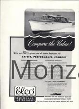 1947 Elco Cabin Cruiser Boat Ad / Bayonne NJ picture
