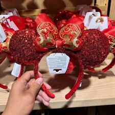 Disney Authentic 2024 Lunar New Year Minnie Mouse Ear Headband Disneyland picture