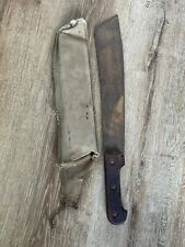 Vintage French Senegalese Military Machete with Canvas Sheath picture