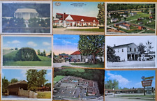 LOT of 9  DEARBORN, MICHIGAN   Vintage Postcards    Greenfield Village,  Motels picture