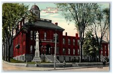 c1910's Androscoggin County Court House Street View Auburn Maine ME Postcard picture