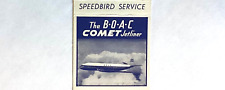 1950’S B-O-A-C COMET JETLINER, SPEEDBIRD SERVICE, BRITISH OVERSEAS AIRWAYS CORP. picture