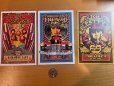 Lot of 10 Retro Rock Band Concert Advert POSTCARDS: Various Artists and Concerts picture
