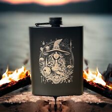Halloween Witch 8 oz Flask picture