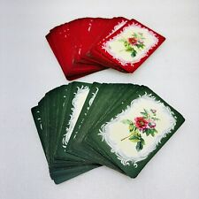 VTG‼ W.P. Co. 1939 Playing Cards 2-Decks Flower Prints #1870 Racine, WI • VGUC‼ picture