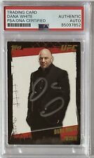 2010 Topps UFC GOLD Parallel Dana White Signed Card PSA DNA AUTOGRAPH *CREASED* picture