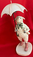 WALKING SHEEP with Umbrella and Scroll picture